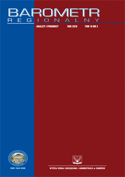 The Attractiveness for Investments of Urban Municipalities in the Warmińsko-Mazurskie Voivodship Cover Image