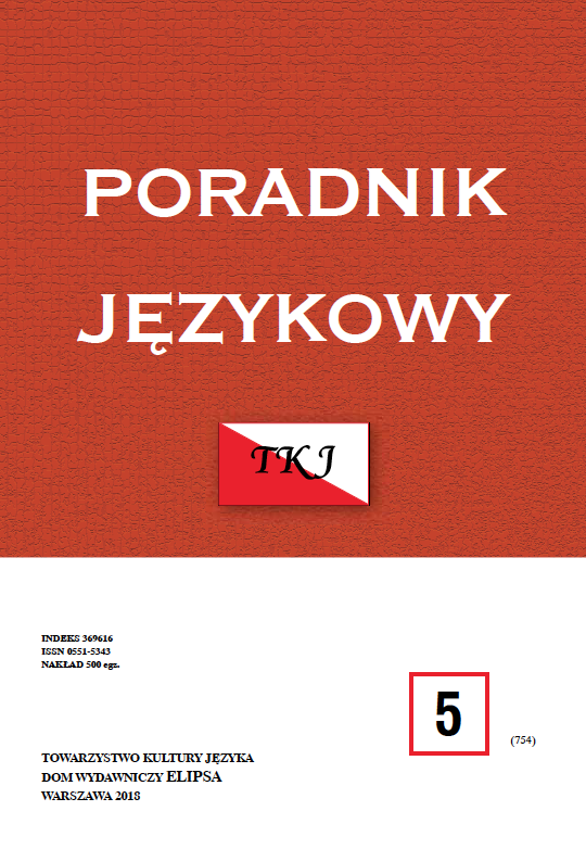 Reflections on the principles of teaching modern phonetics of the Polish language Cover Image