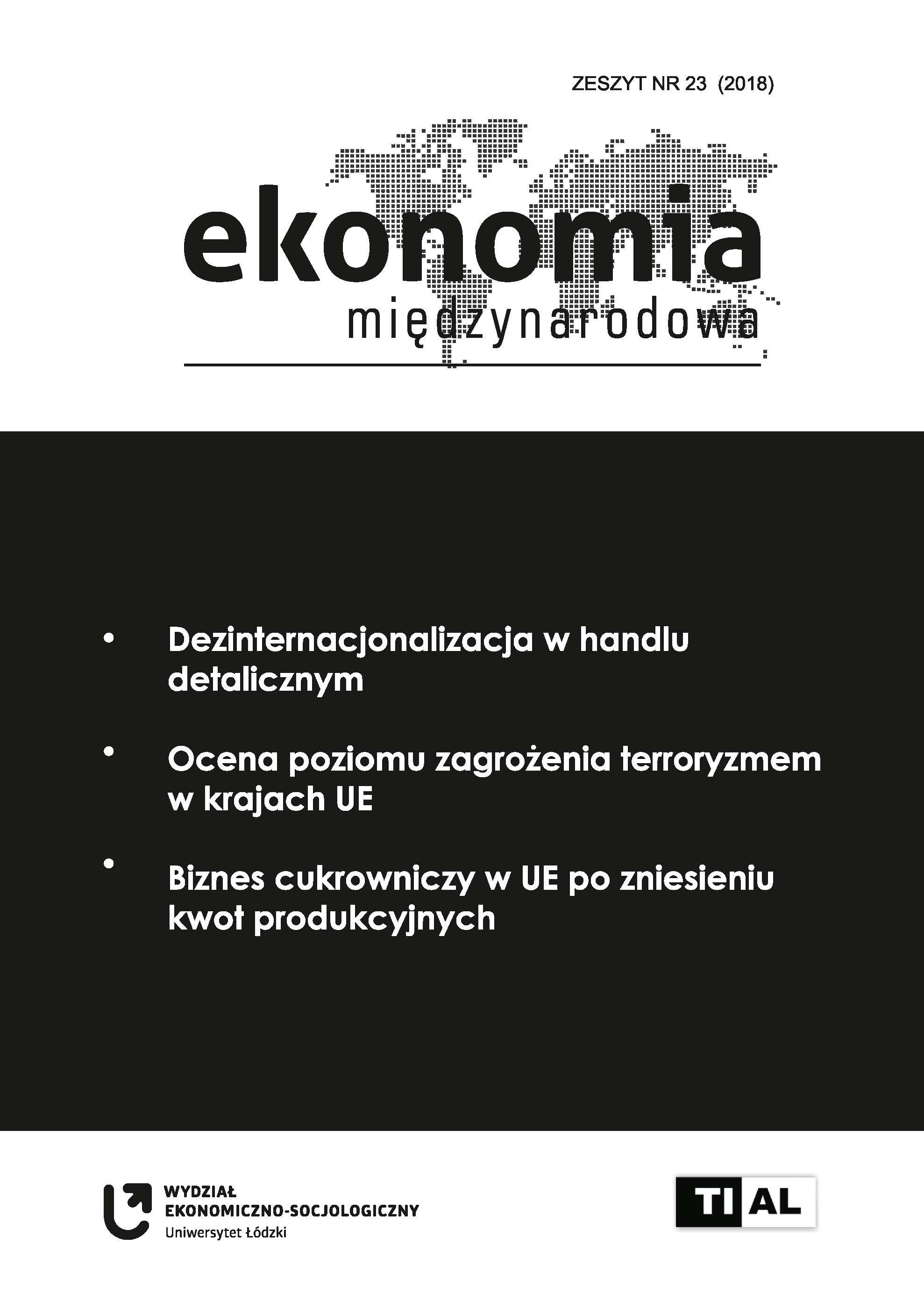 Ocena poziomu zagrożenia terroryzmem w krajach Unii Europejskiej z wykorzystaniem GTI