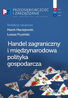 Selected Aspects of the Competitiveness of Polish Exports on the Canadian Market in the Context of the CETA Cover Image