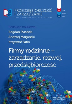 Potencjał proaktywności a kształtowanie intencji przedsiębiorczych z perspektywy doświadczeń w przedsiębiorczości rodzinnej