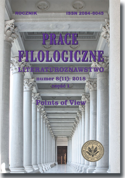 Point of View: On the Narratological and Ideological Aspects of the Concept 
[Punkt widzenia: narratologiczne i ideologiczne aspekty pojęcia] Cover Image