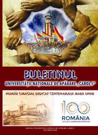 MESAJUL PREȘEDINTELUI SENATULUI
UNIVERSITĂȚII NAȚIONALE DE APĂRARE „CAROL I”
ADRESAT COMUNITĂȚII UNIVERSITARE CU OCAZIA ȘEDINȚEI FESTIVE A SENATULUI DEDICATĂ CELEBRĂRII CENTENARULUI MARII UNIR