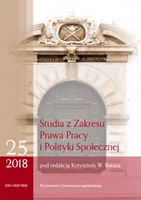 EMPLOYMENT OF DOMESTIC WORKERS IN POLAND – THE CURRENT SITUATION AND PERSPECTIVES FOR CHANGES Cover Image