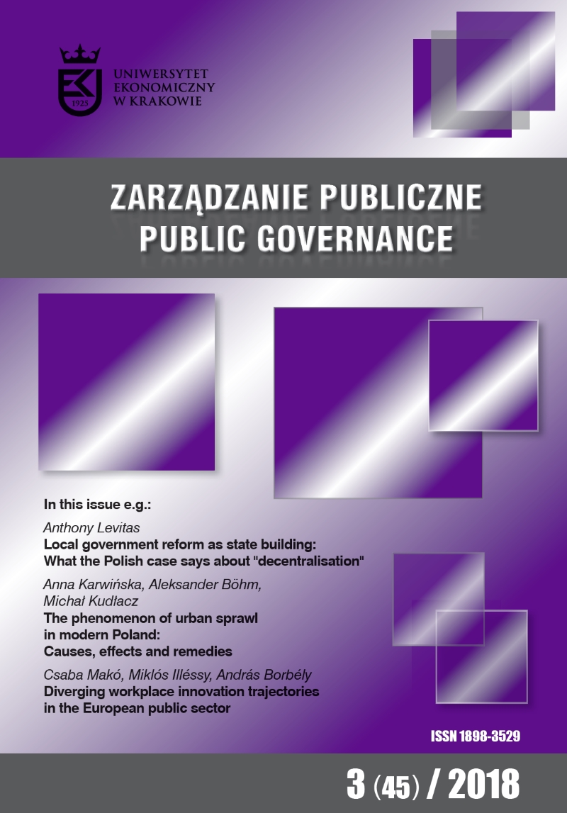 The phenomenon of urban sprawl in modern Poland: Causes, effects and remedies Cover Image