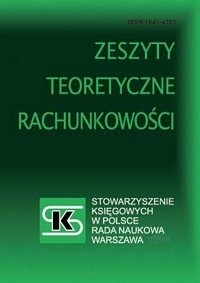 Financial and non-financial information in the integrated report 
– the practice of companies listed on the Warsaw Stock Exchange Cover Image