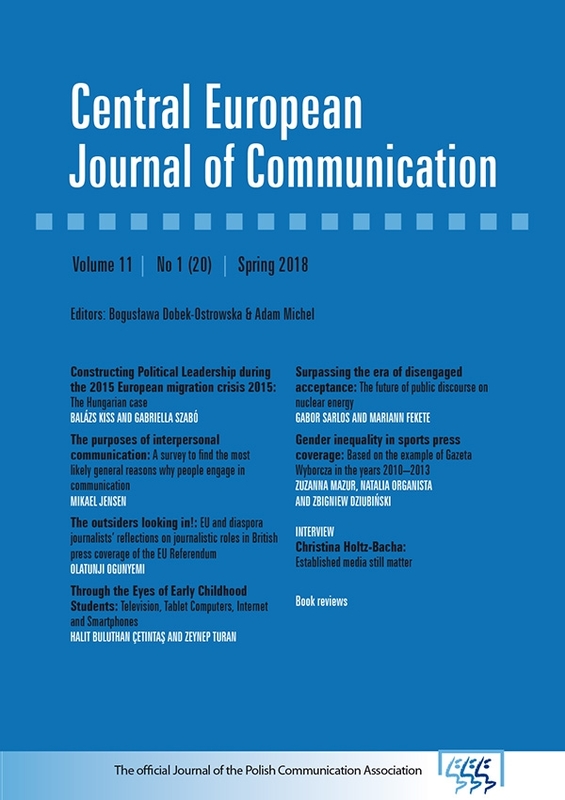 The outsiders looking in!: EU and diaspora journalists’ reflections on journalistic roles in British press coverage of the EU Referendum