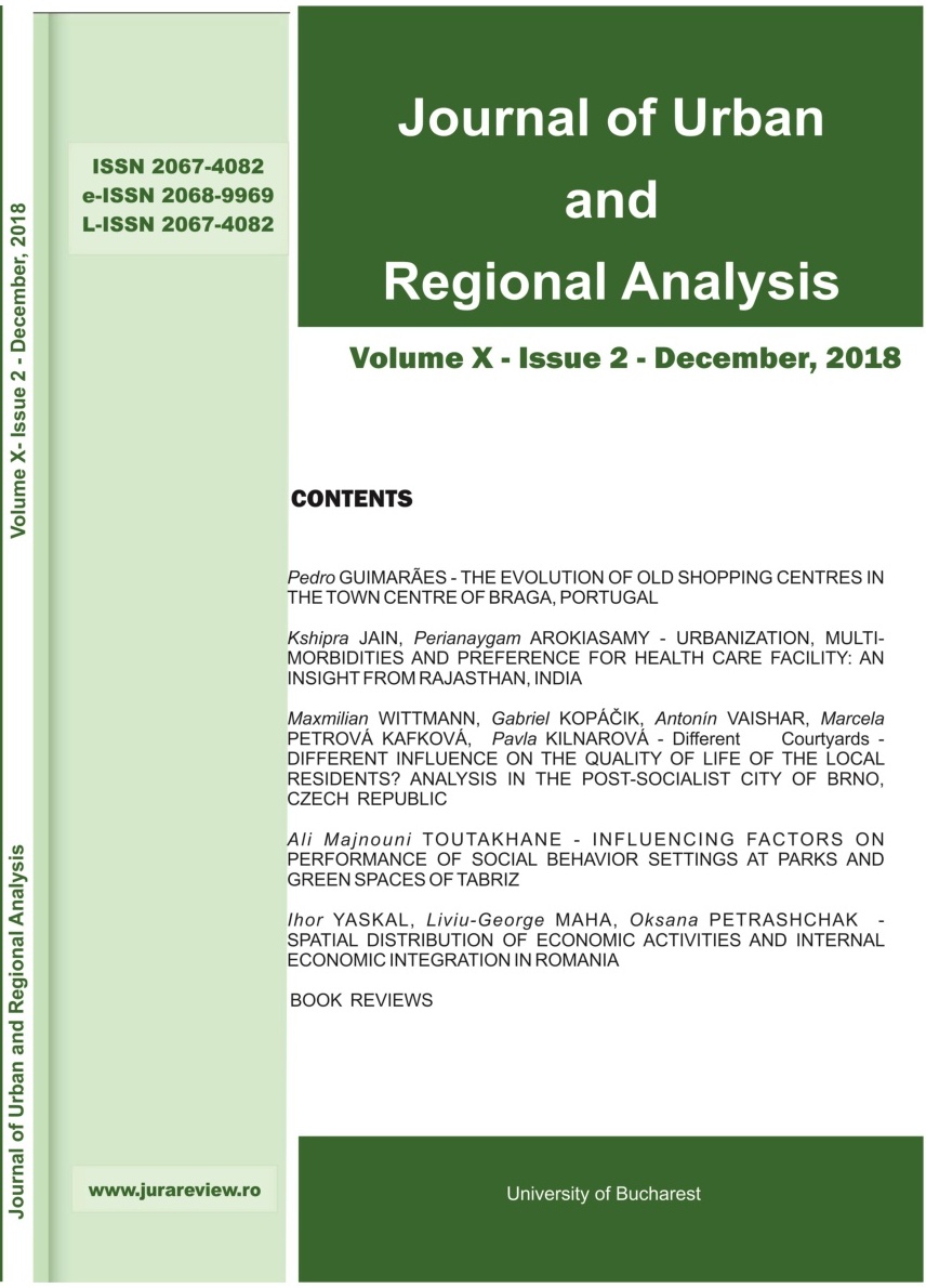 SPATIAL DISTRIBUTION OF ECONOMIC ACTIVITIES AND INTERNAL ECONOMIC INTEGRATION IN ROMANIA