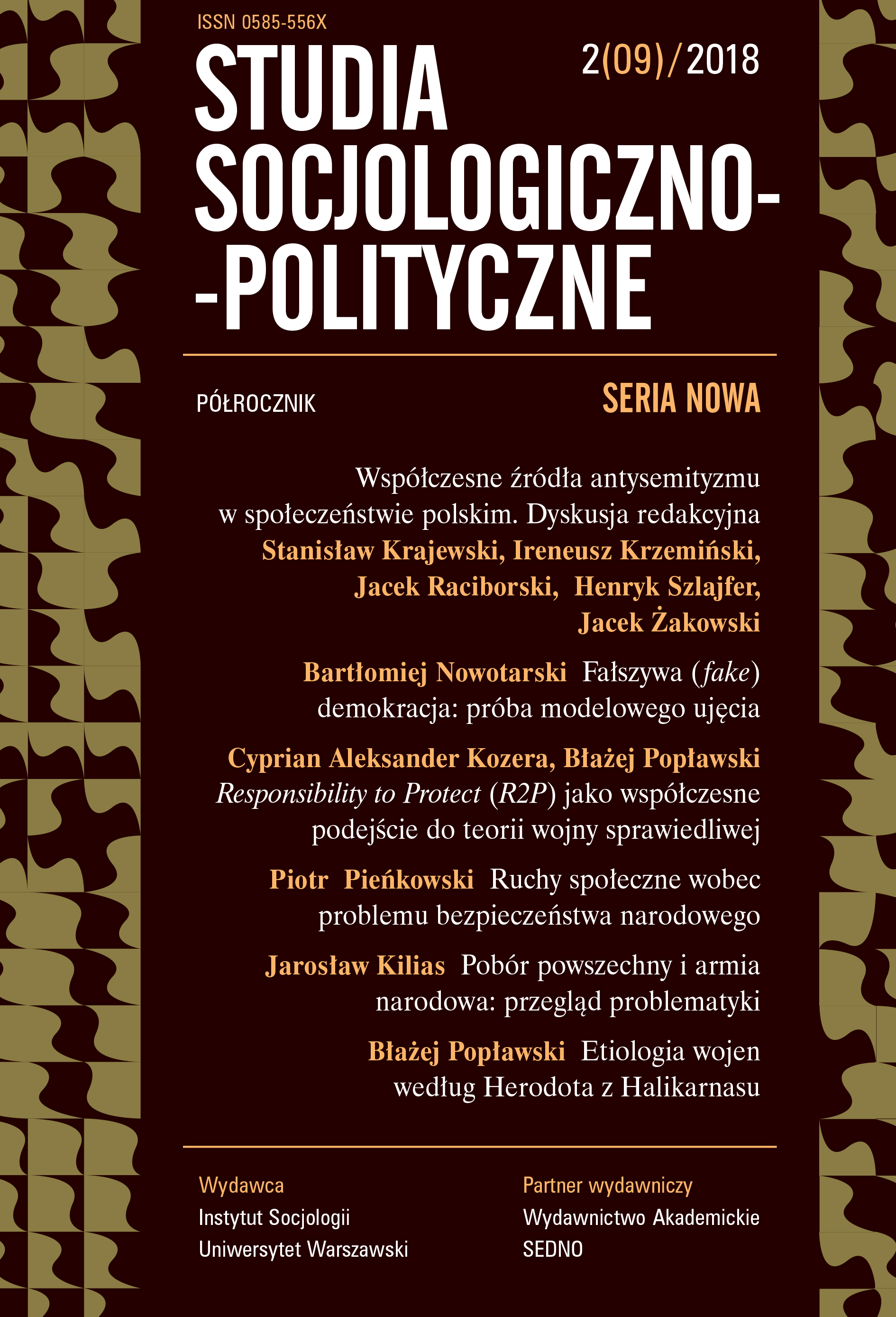 Contemporary Origins of Antisemitism in the Polish Society. Editorial Debate Cover Image