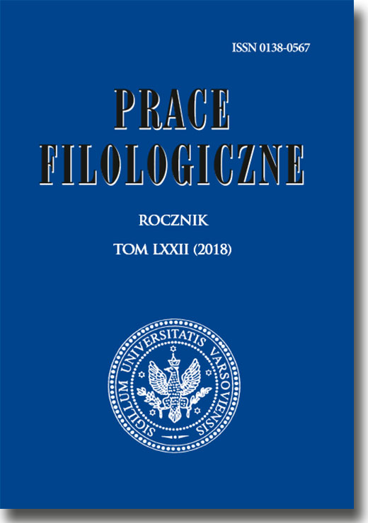 The specificity of the signs of periphrastic predication: Valency and its linguistic description – problems and resolution proposal Cover Image