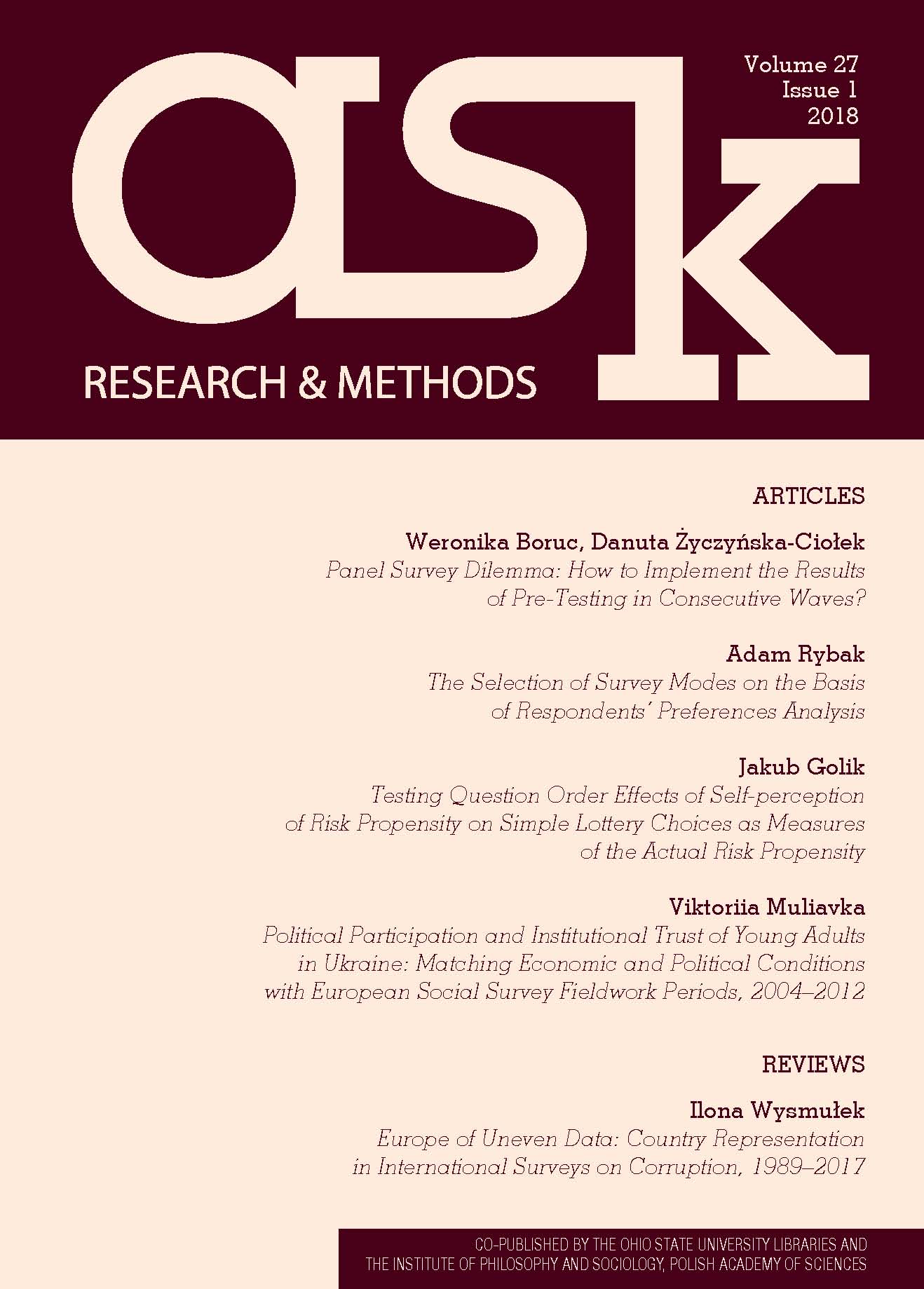 Political Participation and Institutional Trust of Young Adults in Ukraine: Matching Economic and Political Conditions with European Social Survey Fieldwork Periods, 2004–2012 Cover Image