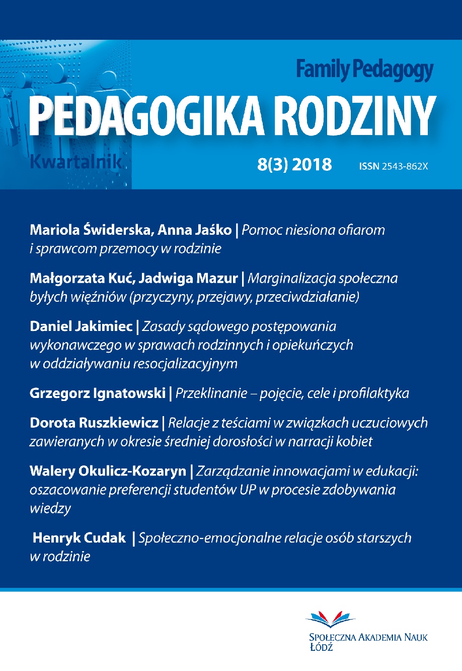 Zasady sądowego postępowania wykonawczego w sprawach rodzinnych i opiekuńczych w oddziaływaniu resocjalizacyjnym