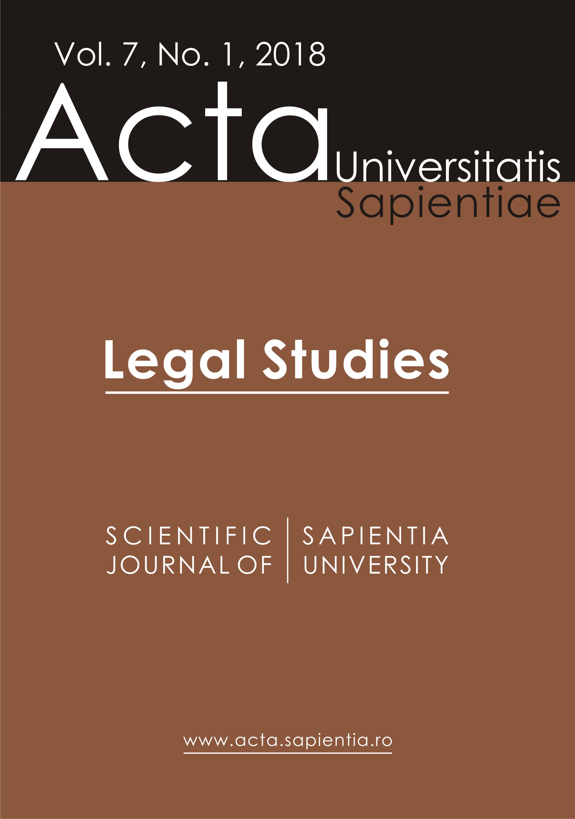 Considerations regarding the Legal Nature of the Activity Undertaken by the County Committee on Land Restitution Cover Image