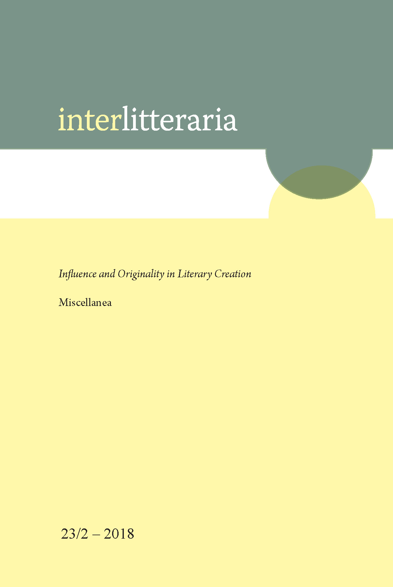 Literary Creativity and Transgeniality Cover Image