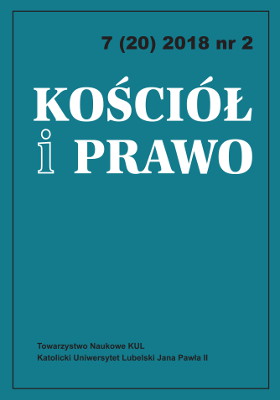 Influence of the Legal System of the Latin Church on Formation of the Current Legal Order of the Eastern Catholic Churches as Illustrated by the Offices of protosyncellus and syncellus Cover Image