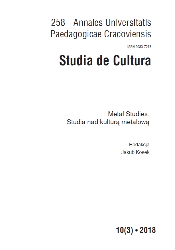 Disciplined bodies or transgressive subjects. Somatoesthetics of fictional death and black metal bands Cover Image