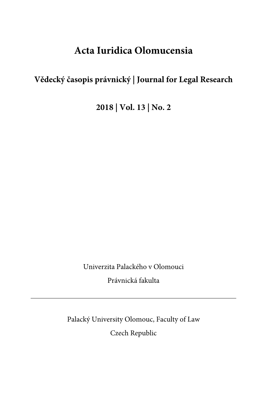Selected procedural aspects of the punishment  of disciplinary offenses by university students Cover Image