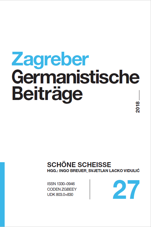 Zum semantischen Feld ›Defäkation‹ im Deutschen und im Polnischen (Eine vergleichende Studie)