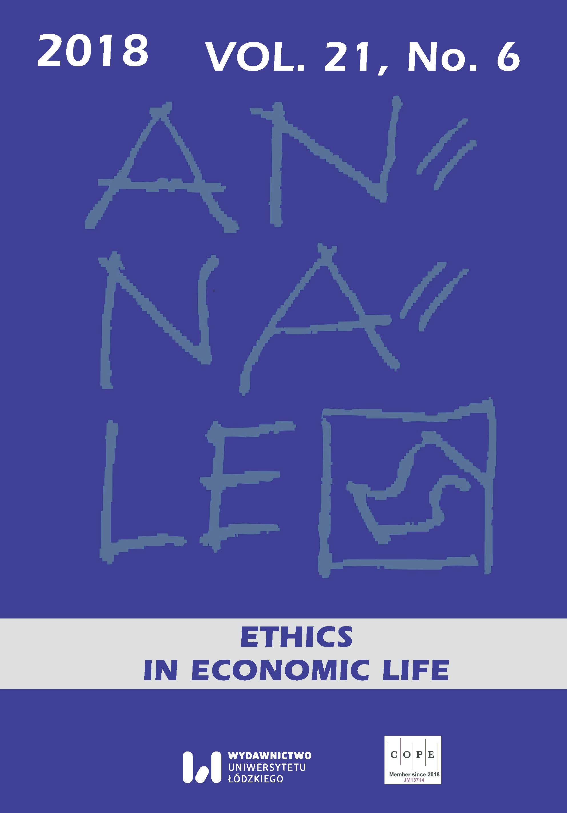 The impact of economic studies on students’ morality level Cover Image