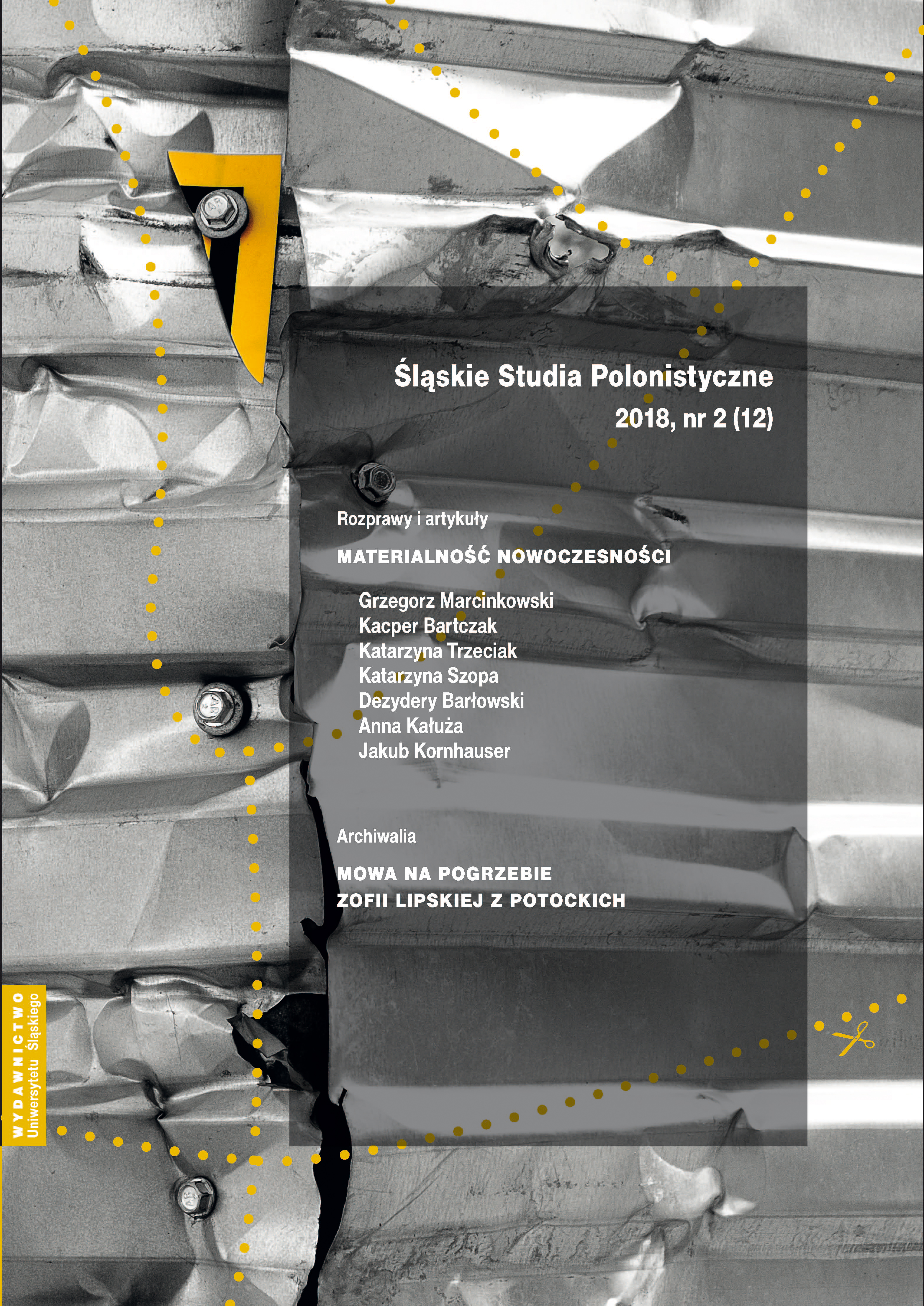 Chronicles: Report on Polish Philology Day (Institute of Polish Literature of Ireneusz Opacki, Faculty of Philology, University of Silesia in Katowice, 23 March 2018) Cover Image