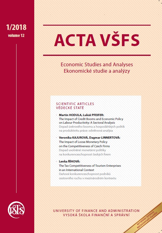 The Tax Competitiveness of Tourism Enterprises in an International Context