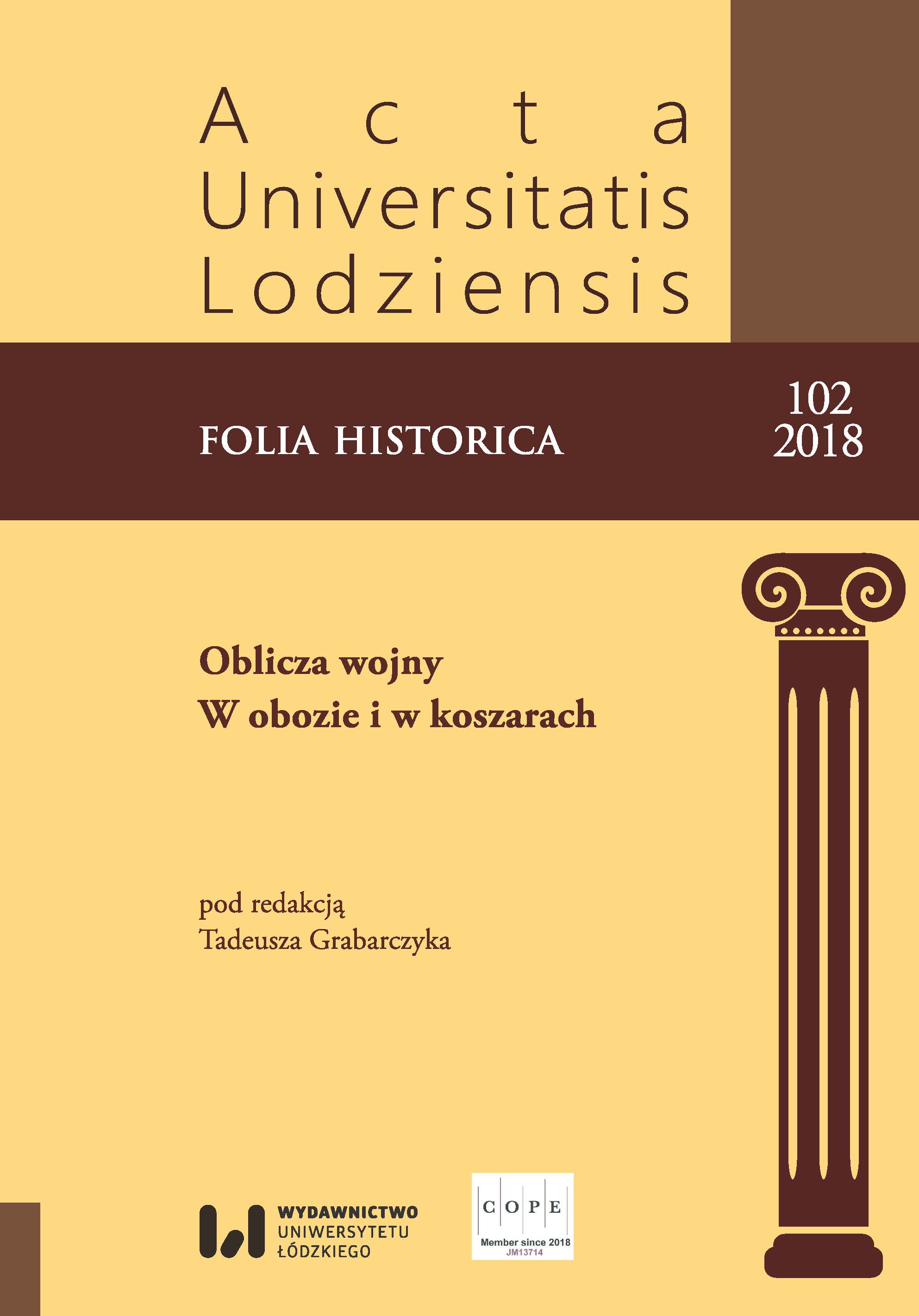 From Żurawno to Vienna. About requirement for further studies of military quarters of Crown army in period 1677–1683 Cover Image