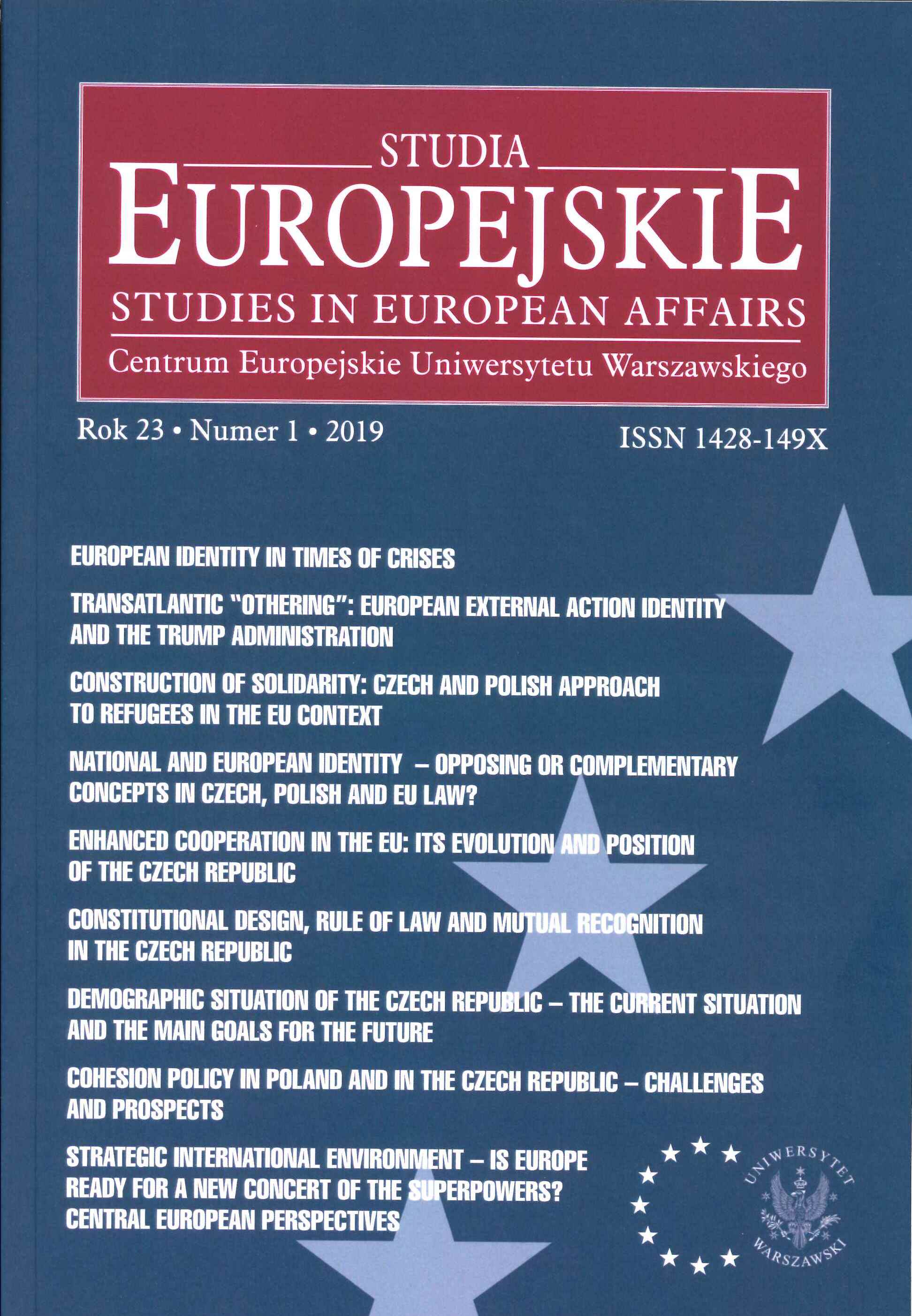 Economic Relations Between the United States of America
and the European Union in the 2006–2016 Period Cover Image