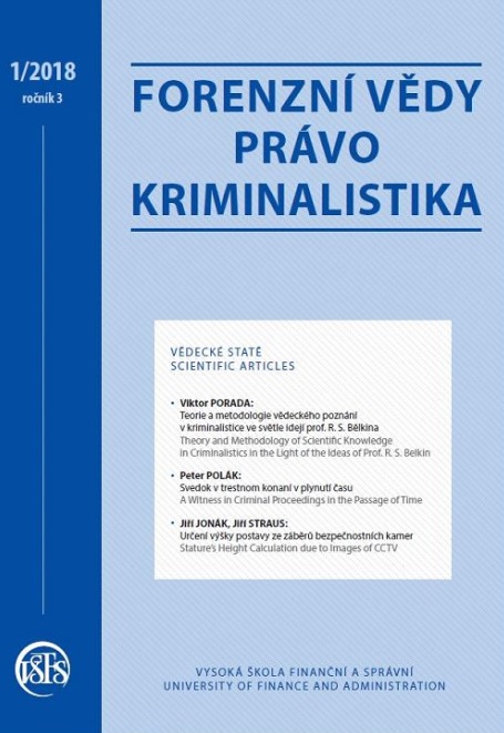 Legal Possibilities of the Deprivation of Property Gained from Criminal Activity in the Slovak Republic Cover Image
