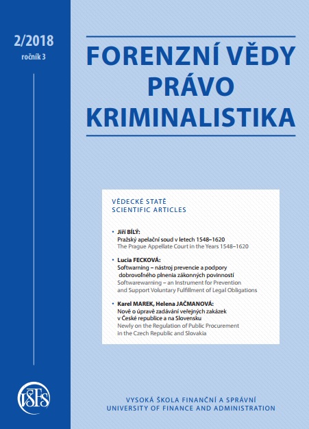 Criminal Liability of the Local Elected Representatives of Municipalities – Topical Issues Cover Image