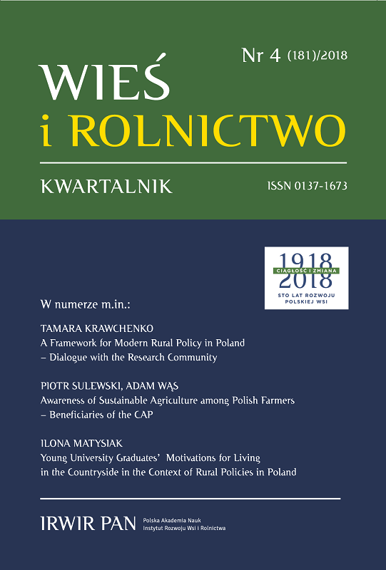 Commercial Farms in Polish Metropolitan Areas: Changes in Production Factors Cover Image