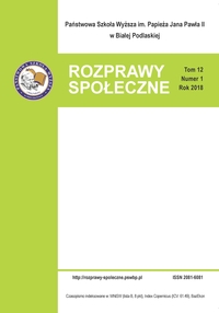 The professional activities of persons with physical disabilities from Lublin province in the light of social and demographic factors Cover Image