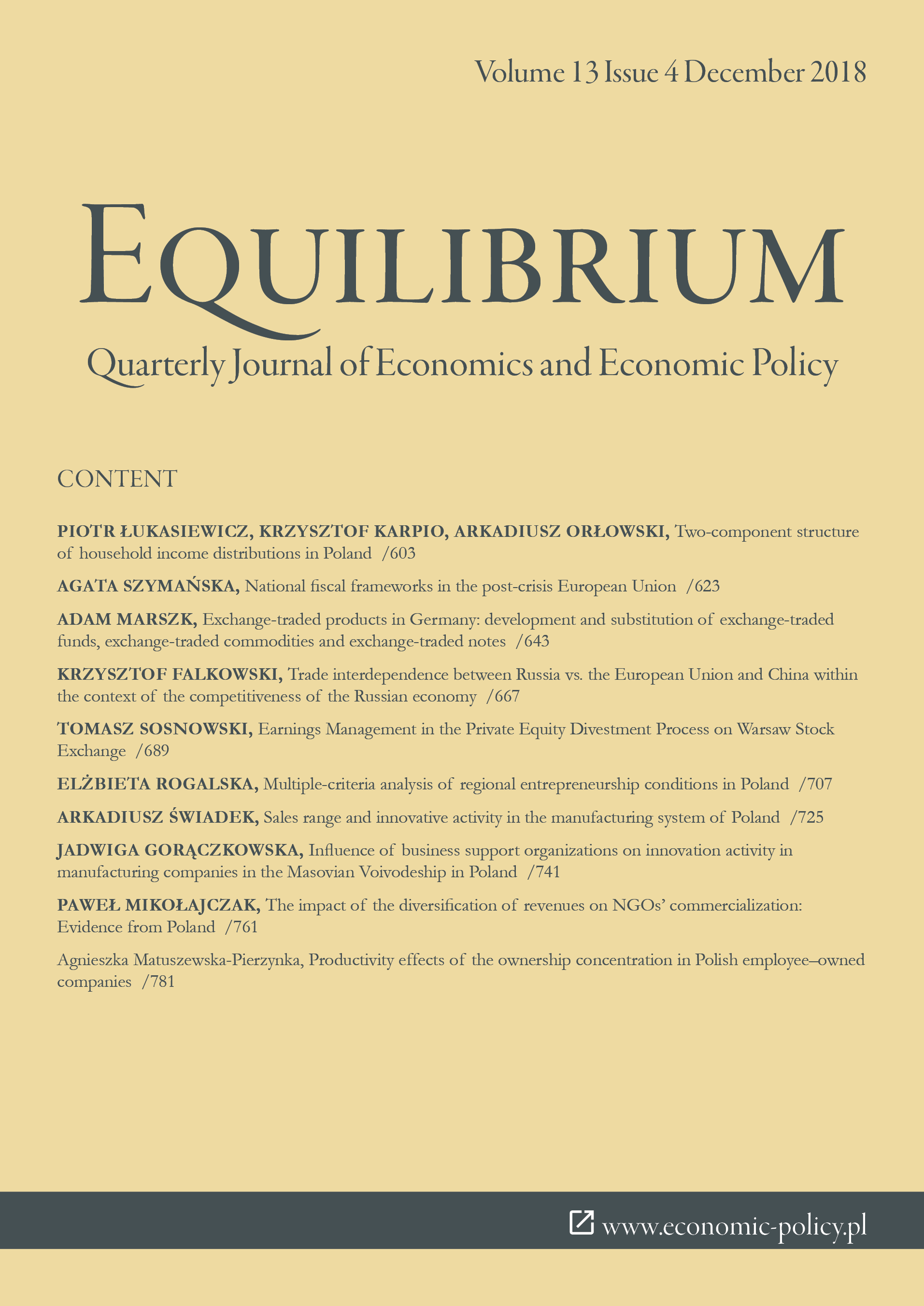 Multiple-criteria analysis of regional entrepreneurship conditions in Poland Cover Image