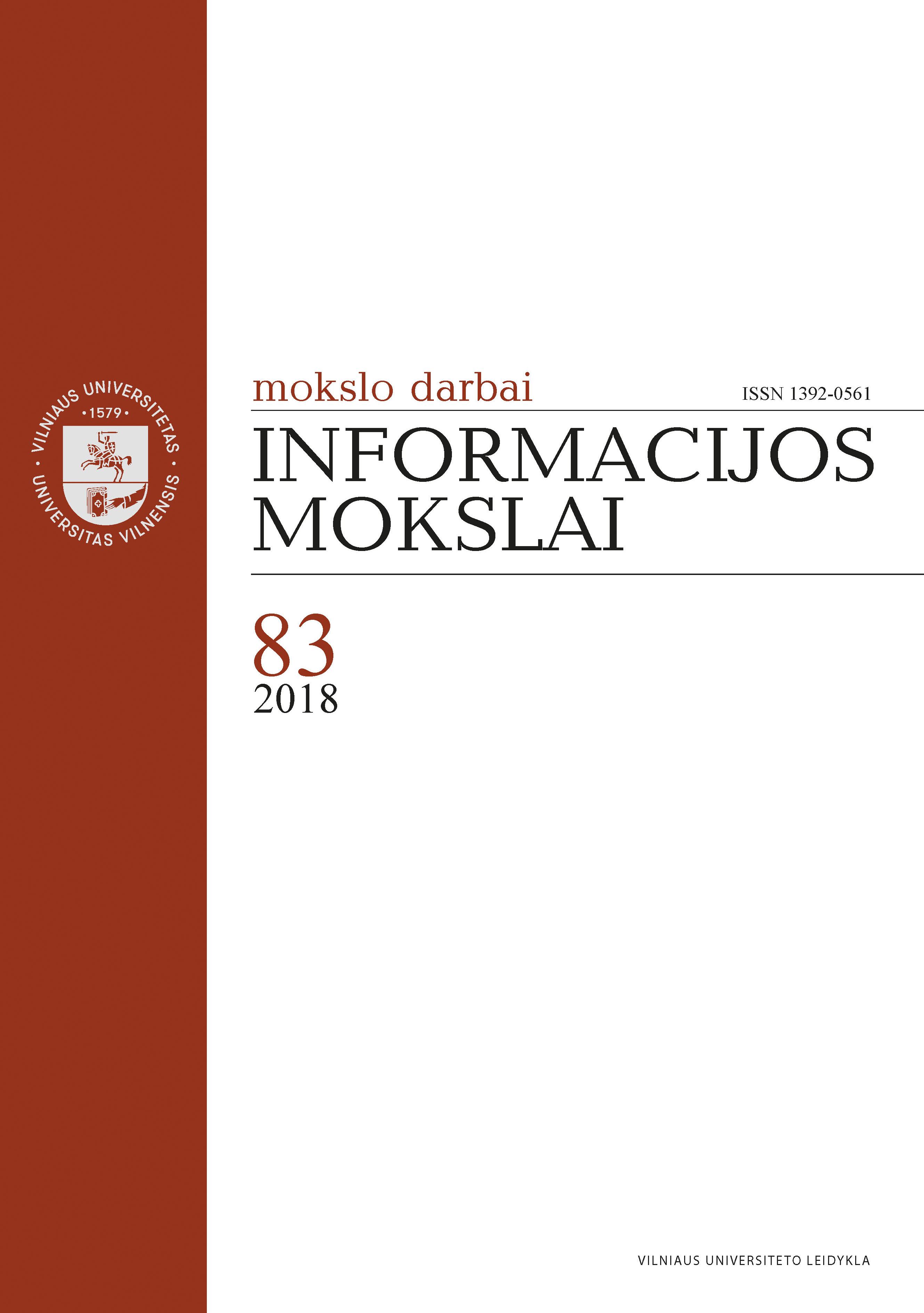 Research on User Satisfaction with Library Services at the Kaunas University of Technology Cover Image