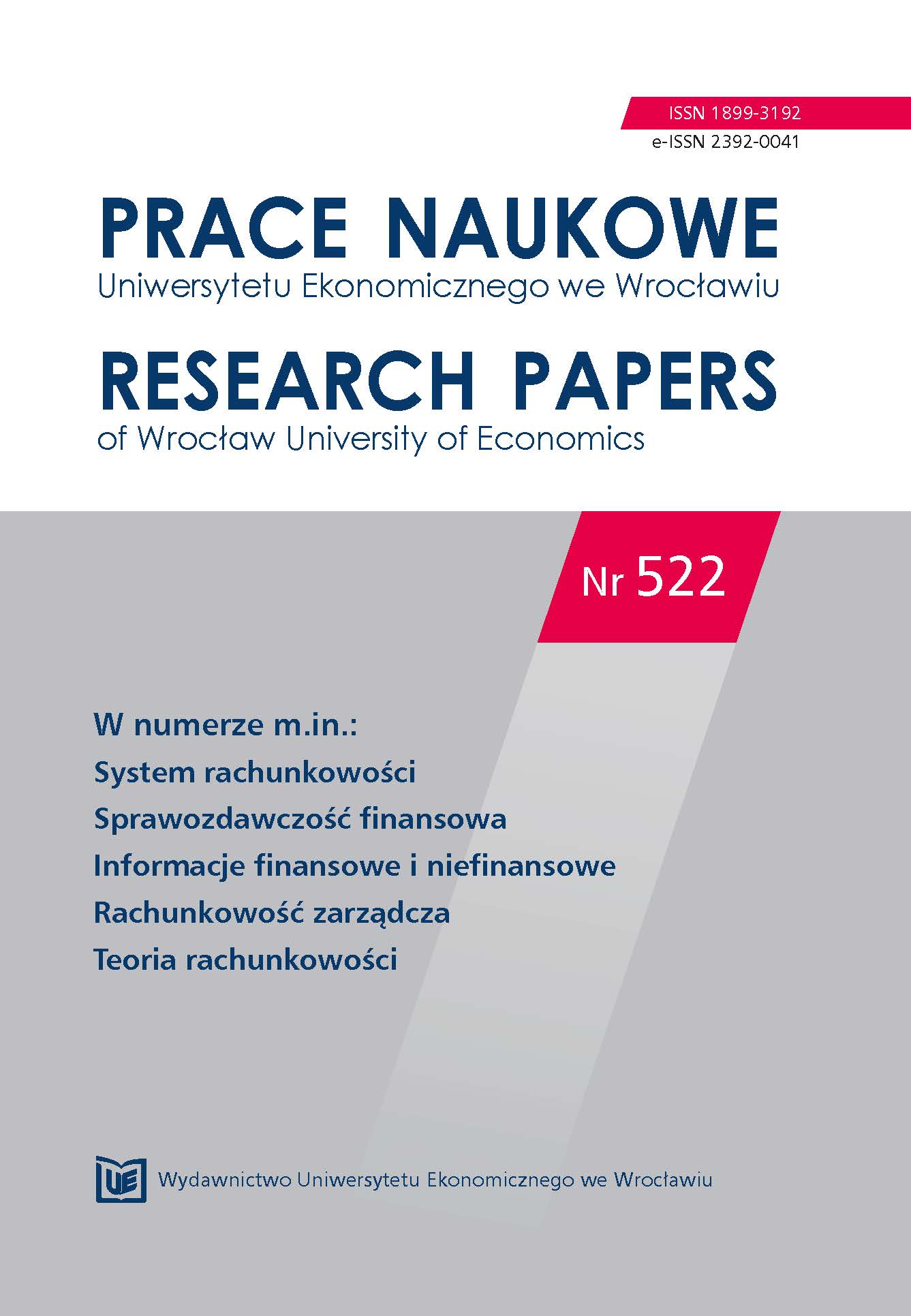 Use of financial analysis tools in examining the risk of going concern of companies listed on the Warsaw Stock Exchange (GPW) Cover Image