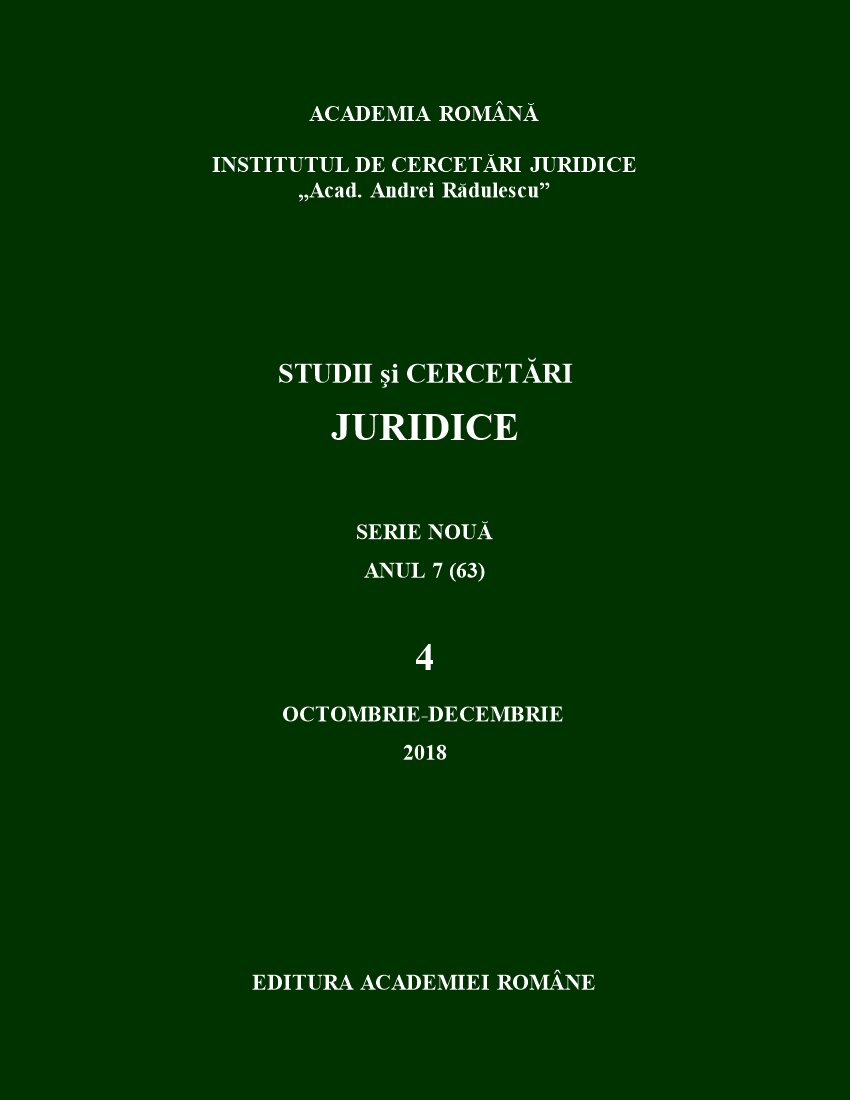 A Century of Law Science and Legal Decoupling in Romania (1918-2018) Cover Image