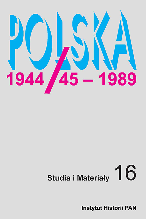 History of a two-front fight. The authorities – the press – journalists 1953–55/56 Cover Image