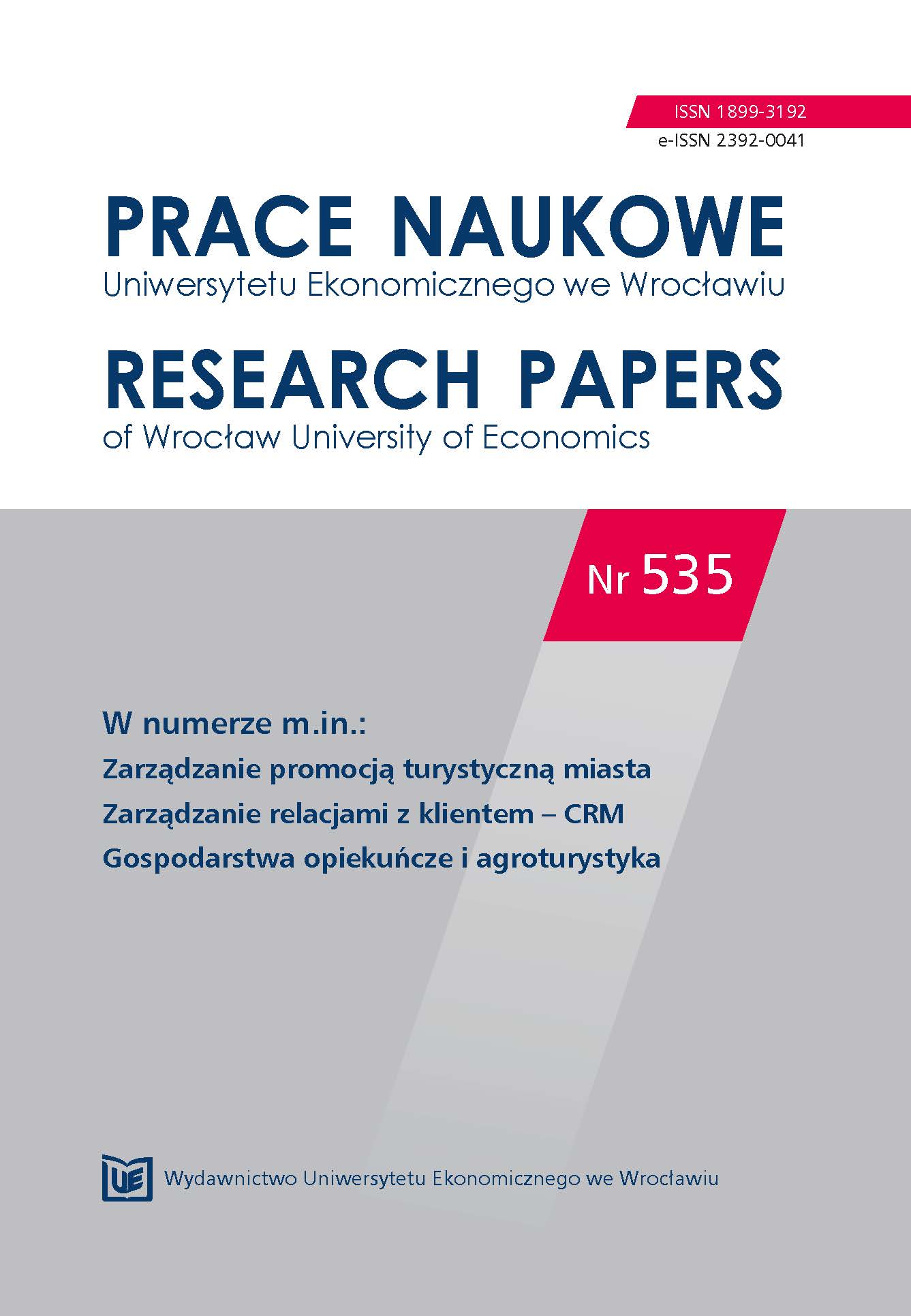 The importance of social farming in selected European Union countries as an example of entrepreneurship in tourism in rural areas Cover Image