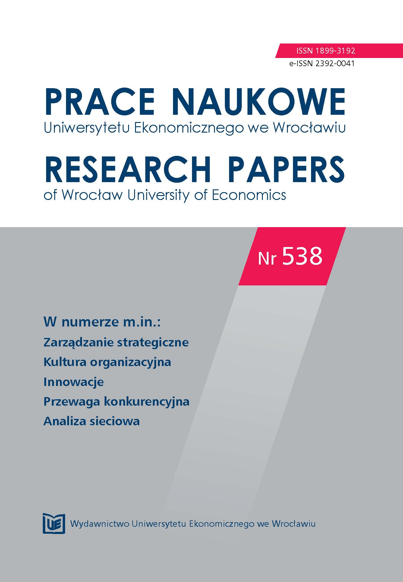 Identification and assessment of factors stimulating and limiting organizational openness in the sector of creative industries Cover Image