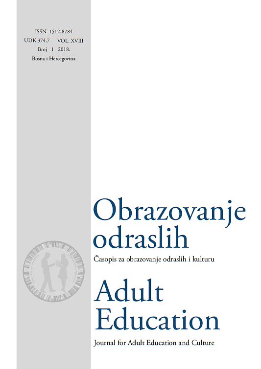 Journal ''Adult Education'' - Bibliographic Data and Content Analysis of Published Articles (2001-2017) Cover Image