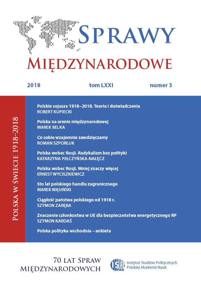 Sto lat polskiego handlu zagranicznego – uwarunkowania, najważniejsze trendy, partnerzy i produkty