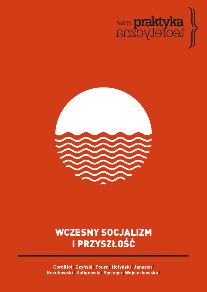 EARLY SOCIALISM AND THE FUTURE Cover Image