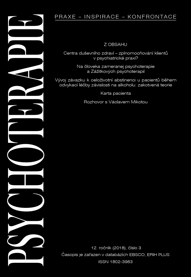 Centra duševního zdraví – zplnomocňování klientů v psychiatrické praxi?