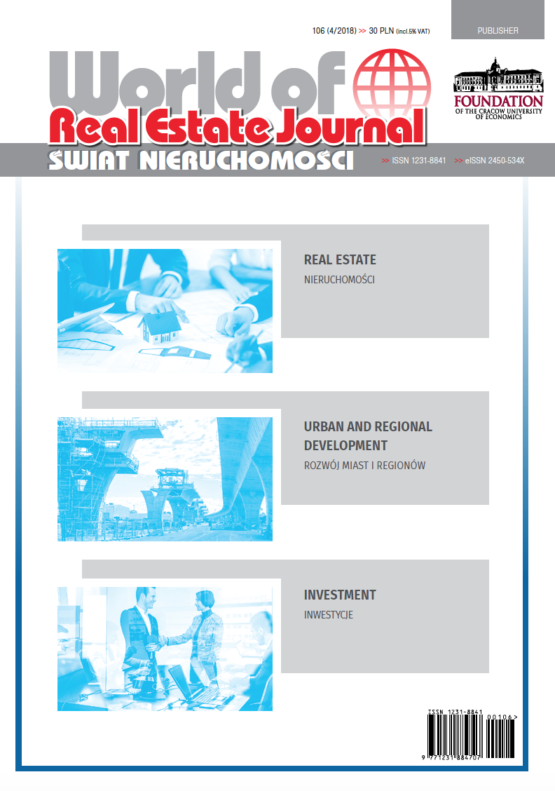 The Characteristics of the Institutionalisation of Real Estate Management Services in Poland Cover Image