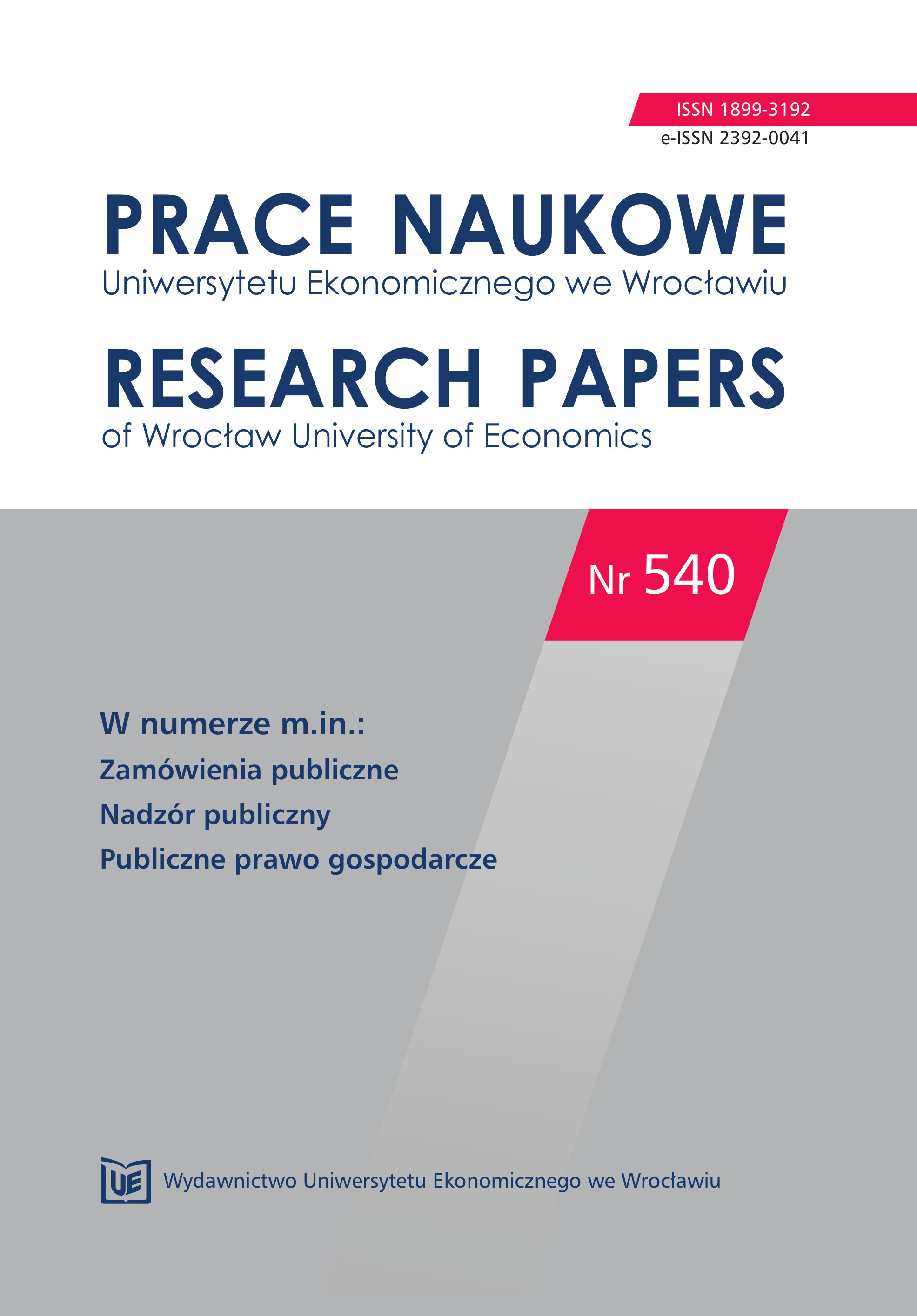 Socially-responsible public procurement – selected problems (the context of public oversight over the public procurement market) Cover Image