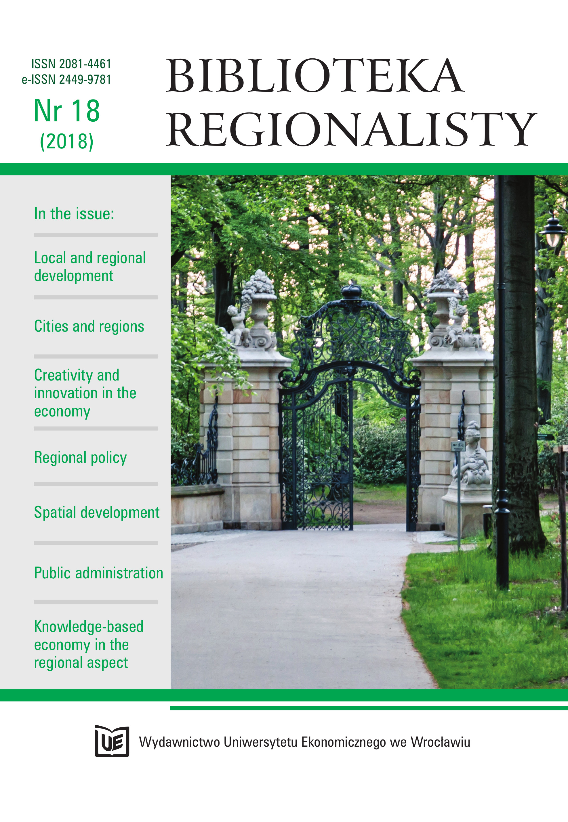 The problems of the marginalization of border areas using the example of Prudnik District Cover Image