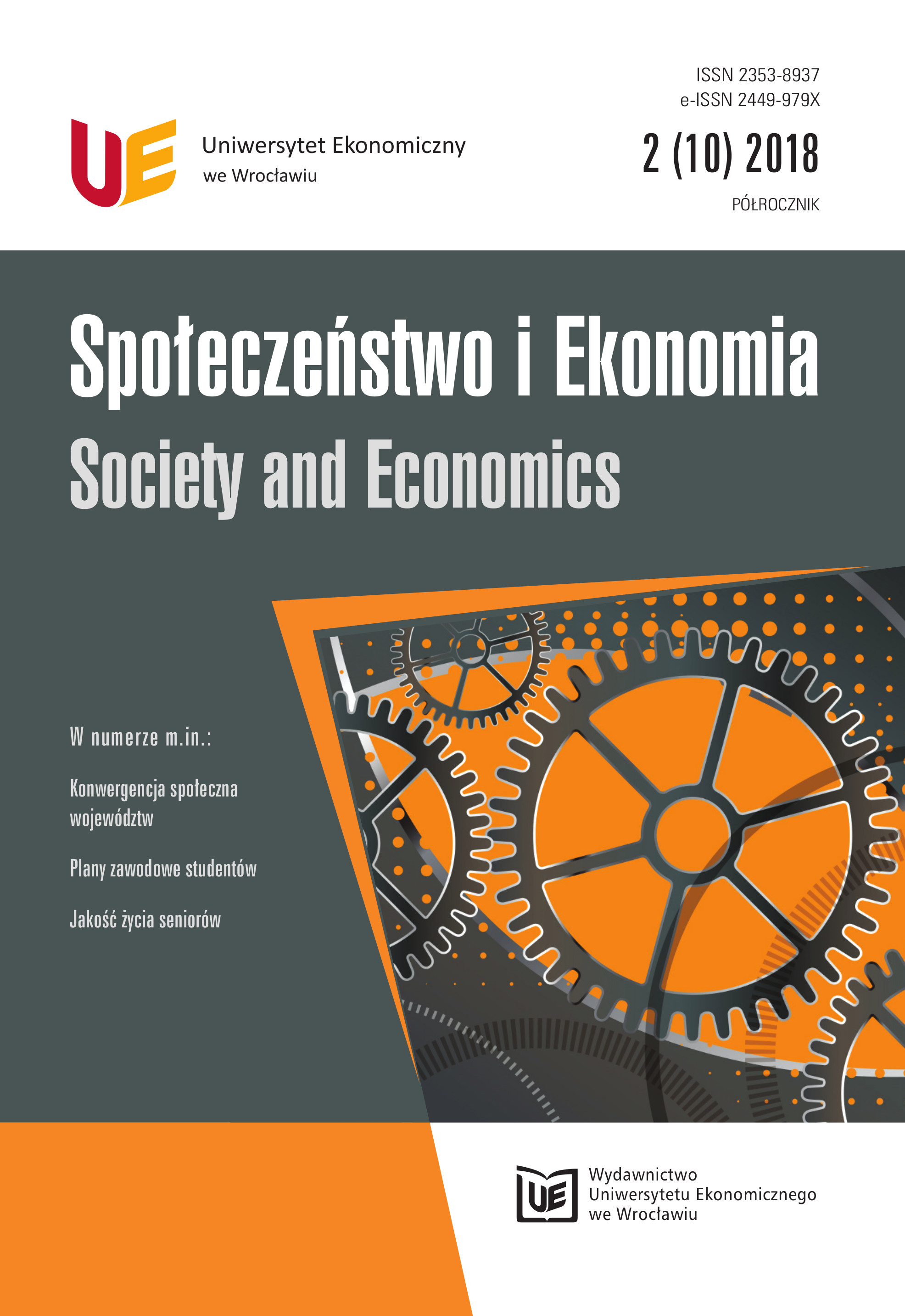 Differentiation in seniors’ quality of life in the countries of the European Union in the years 2003–2016 Cover Image