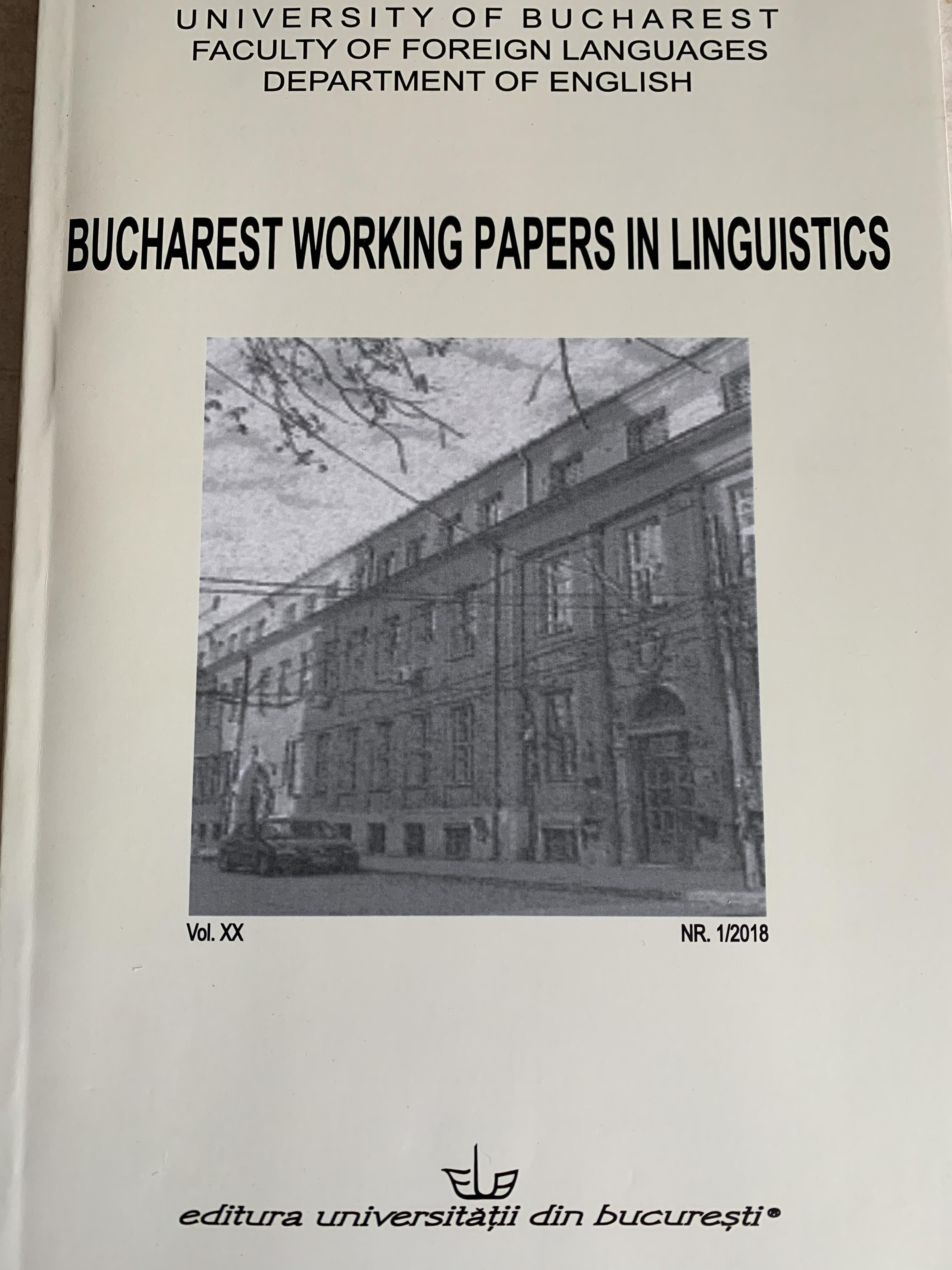 EARLY SUBJECTS IN CHILD ROMANIAN: A CASE STUDY Cover Image