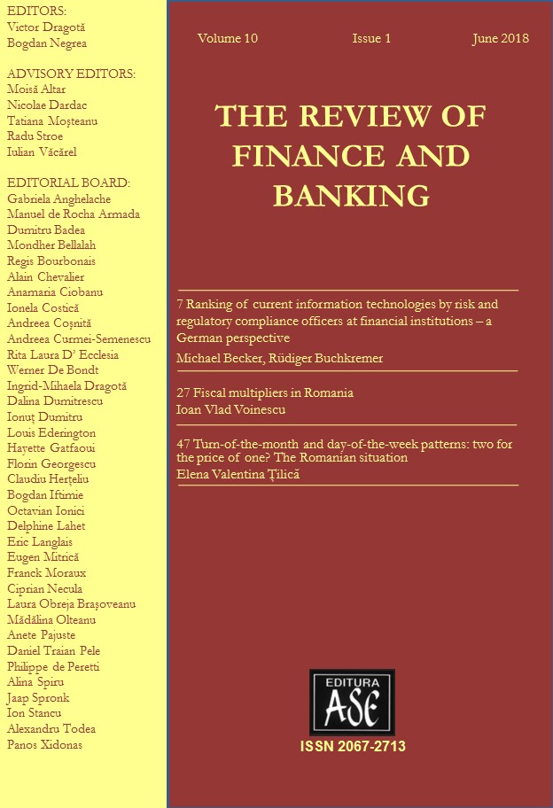 Ranking of current information technologies by risk and regulatory compliance officers at financial institutions – a German perspective Cover Image