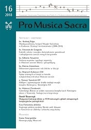 Biblijne i systematyczne źródła teologii muzyki Josepha Ratzingera / Benedykta XVI