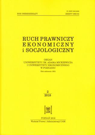 KONCEPCJA PRAWNA FINANSOWEGO STOSUNKU PRAWNORYNKOWEGO (ZARYS ZAŁOŻEŃ)